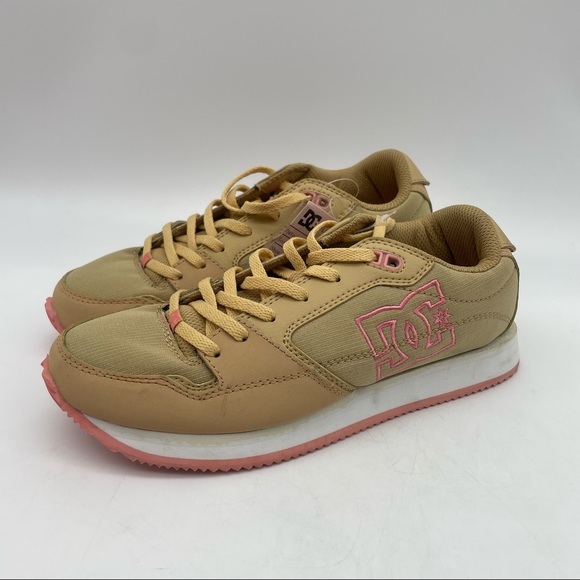 DC Skate Shoes Sand & Pink. Size 7 - Picture 3 of 9
